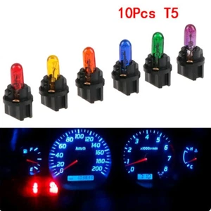 10x 12V T5 SMD LED Car Instrument Gauge Dash Light Bulbs Interior Indicator Lamp - Picture 1 of 27