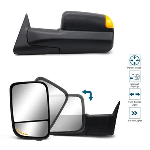 Upgraded Pair Tow Mirrors For 1994-1997 Dodge Ram 1500 Power Arrow Signal LH+RH - Bild 1 von 11