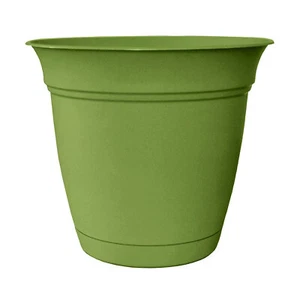 HC Companies ECA06000 6 Inch Eclipse Planter with Attached Saucer, Peridot Green - Picture 1 of 2
