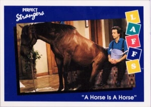 Perfect Strangers Horse A Horse Trading Card 1991 LAFFS Impel #64 & Top Loader - Picture 1 of 2