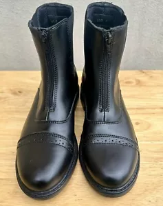 Tuffrider Women's Baroque Front Zip Paddock Boots with Metal Zipper Size 7 - Picture 1 of 8
