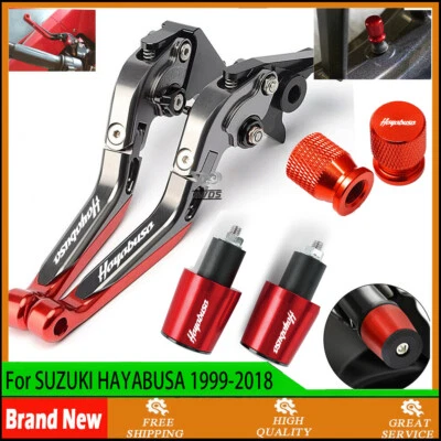 For SUZUKI HAYABUSA 1999-2018 Brake Clutch Lever lever and grip end and Tire Cap Foto 1 de 4