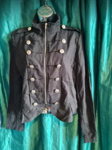 unisex Resident Evil sie M, black military style jacket.ch38",12 button front.ne - Picture 1 of 5