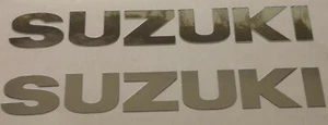 2 x Pegatinas moto SUZUKI 140x21mm • Pegatinas • Cromo • Letras • s20 - Imagen 1 de 1