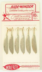 SENECA INDIAN TACKLE CO "SIDE-WINDER" SIDE WINDER FISHING LURE DISPLAY CARD NOS - Picture 1 of 2