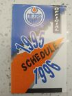 1995-1996 Edmonton Oilers Pocket Schedule Doug Weight Jason Arnott Bill Ranford