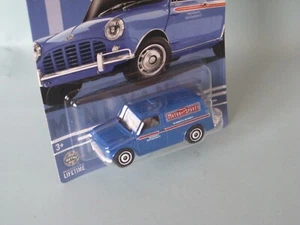 Mini furgoneta Matchbox Austin carrocería azul motor repuestos juguete modelo coche 63 mm en BP - Imagen 1 de 2