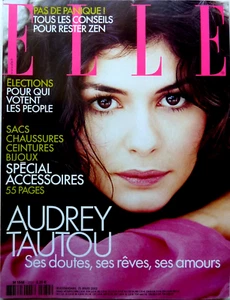*French ELLE 2002: AUDREY TAUTOU_CARRE OTIS_NICOLE KIDMAN_MARCEL DESAILLY - Imagen 1 de 8
