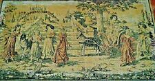 end 19c Antique Belgian/French woven Tapestry celebrity youth beautiful picture 