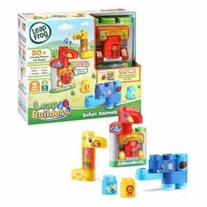 LeapFrog LeapBuilders Safari Animals Interactive Learning Blocks with Sound - Picture 1 of 12