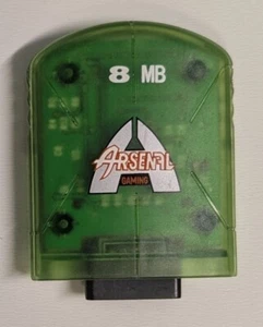 Arsenal Gaming Original Microsoft Xbox 8Mb Memory Card Clear Green - Picture 1 of 2