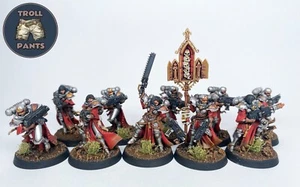 Warhammer 40k - 10 Adeptus Sororitas Battle Sisters Squadron - Painted - Picture 1 of 5