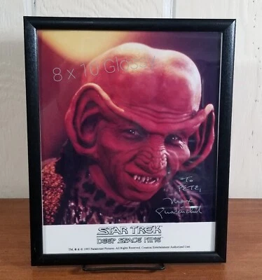 Foto autógrafa brillante Max Grodenchik ROM Star Trek Deep Space Nine 1995 8x10 Foto 1 de 4
