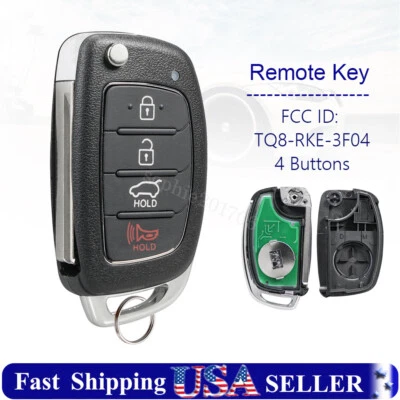 Mando a distancia de reemplazo para Hyundai Santa Fe 2013 2014 2015 2016 TQ8-RKE-3F04 Foto 1 de 4