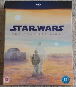 STAR WARS THE COMPLETE SAGA BLU-RAY BOXSET MISSING PHANTOM MENACE DISC - Picture 1 of 2