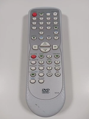 Sylvania Emerson Symphonic NB108 DVD VCR Remote Control EWR20V4 - Tested, Works - Image 1 of 4