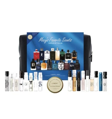 Authntic New 18 Pc Designer Fav Luxury Scents Sampler Set Men Jimmy Choo Versace - Image 1 of 4