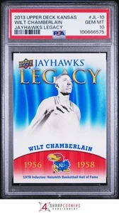 2013 UPPER DECK JAYHAWKS LEGACY #JL-10 WILT CHAMBERLAIN PSA 10 - Picture 1 of 2