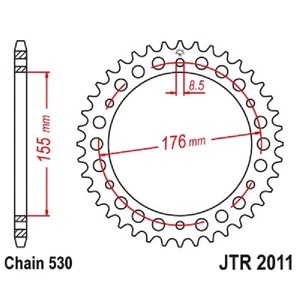 CORONA JT 2011 z42 42 Denti, Acciaio passo 530 - Imagen 1 de 2