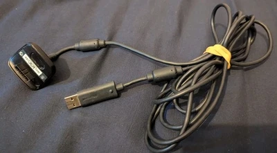 Microsoft Xbox 360 Play and Charge Kit USB Cable Black, Genuine Official- Tested - Image 1 of 3