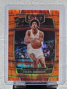 2021-22 Panini Select Jalen Johnson Concourse Orange Flash Refractor #17! - Picture 1 of 2