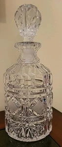 Beautiful Lead Crystal Cut Glass Decanter 10" Tall - Imagen 1 de 12