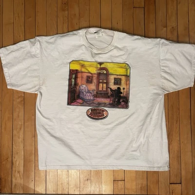 Camiseta de guitarra rara vintage 1995 Robert Johnson King Of The Delta Blues XXL Foto 1 de 4