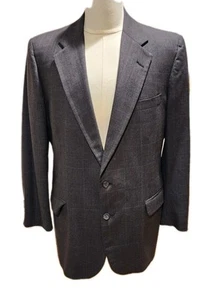 DAKS London New York Blazer Suit Jacket 46R Pants 36X30 Alternating Check USA - Picture 1 of 12