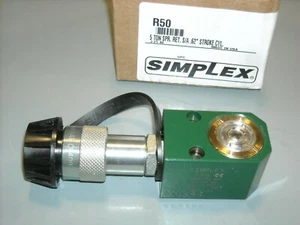 R50 SIMPLEX, 5 TON 0.62" STROKE S/A SPRING RETURN CYLINDER, NEW - Picture 1 of 4