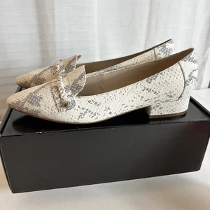 Cole Haan Women Loafers Heels Mabel Skimmer Size 8.5 B Python Print Leather EUC! - Picture 1 of 11