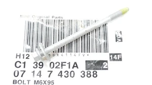 BMW Hex Screw Self-Threading M6x90mm for Front Carrier 07147430388 - Picture 1 of 5