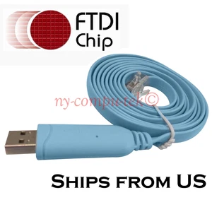 6 Fuß USB Konsole auf RJ45 Ethernet LAN Rollover Kabel Switch Line für Cisco - Bild 1 von 5