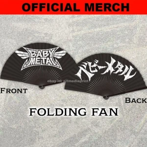 Babymetal Folding Fan 2025 Tour Merch Hand Fan Logo Japan Authentic NEW IN HAND - Picture 1 of 1