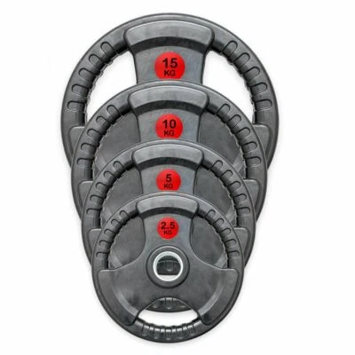 VIPER 2" Gummi Olympia Hantelscheiben 2,5kg 5kg 10kg 15kg Premium Heavy Discs GYM Paar