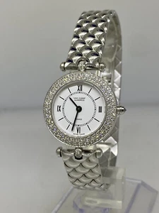 Van Cleef & Arpels Classique White Gold Diamond Bezel Bracelet Ladies Watch - Picture 1 of 11