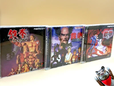Lot 3 Tekken 1 2 3 Fighting Game Set PlayStation 1 PS namco NTSC-J Japan Import - Image 1 of 4