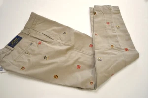 Polo Ralph Lauren klassische gerade Passform Köper All Over Flaggen für Herren Gr. 33 - Bild 1 von 10