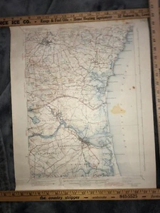 Original 1943 United States Dept. of Interior Geological Survey Map Exeter NH ! - Picture 1 of 12