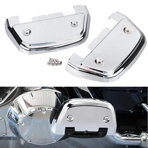 Chrome Passenger Footboard Floorboard Covers For Harley Street Glide Road King - Picture 1 of 15