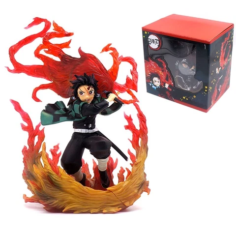 Anime Demon Slayer Tanjiro PVC 9.84" Action Figure Model Collection Toy Boxed Cover