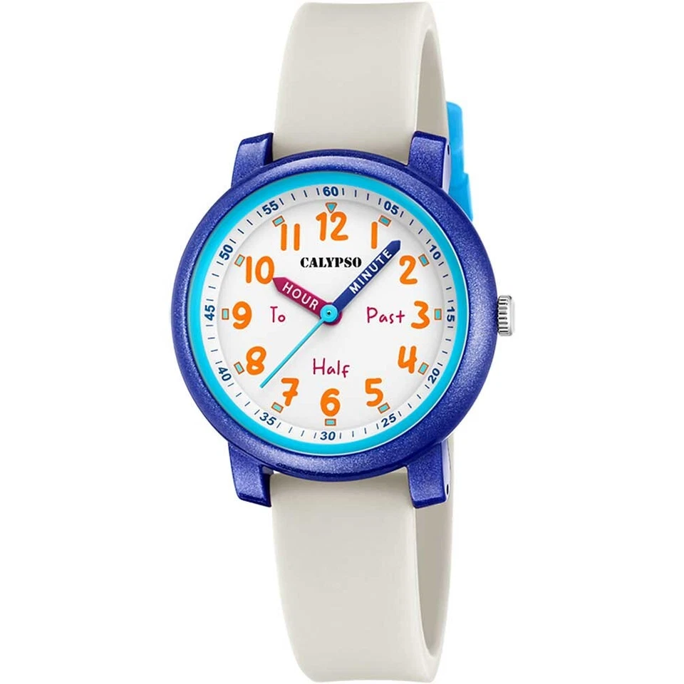 Reloj Calypso My First blanco y azul infantil correa silicona K5827/1 - Imagen 1 de 1