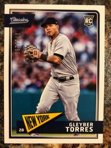 Gleyber Torres 2018 Panini Chronicles Classics Timeless Tributes RC /199 Yankees