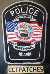 HOPEWELL, VIRGINIA POLICE 1916-2016 CENTENNIAL SHOULDER PATCH VA - Bild 1 von 2