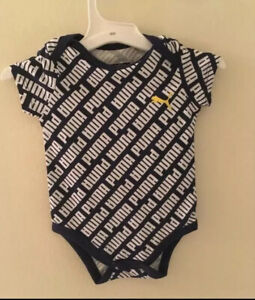 Infants Baby Puma Logo Bodysuit Size One Piece  NWOT 0-3 Months