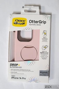 Coque rose OtterBox OtterGrip Symmetry Series pour iPhone 14 Pro - Photo 1 sur 2