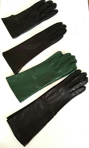 VINTAGE LAVABILE KIDSKIN LEATHER W/SILK LINING GLOVES SZ:6.5, 7,7.5 NEW SELECT 1 - Picture 1 of 11
