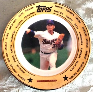 Topps Nolan Ryan 1993 llanta de lámina de oro de 24 quilates placa de edición limitada de coleccionista de 7 1/2" - Imagen 1 de 4
