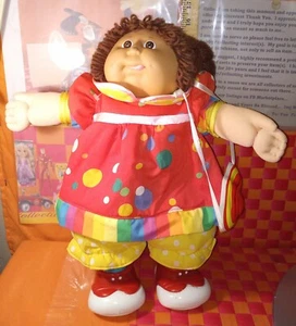 Cabbage Patch Kids, clown outfit girl with mask, vtg 1985-1986, 16"h by CPK Xavi - Picture 1 of 14