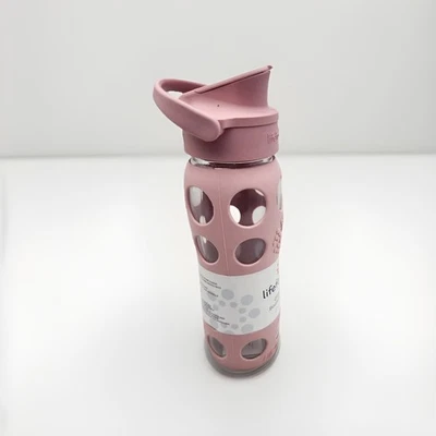 LifeFactory 22 Ounce Glass Water Bottle Pink - Image 1 of 4
