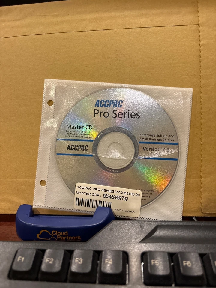 BRAND NEW ERP ACCPAC PRO SERIES MASTER CD V7.3. Enterprise , Small Business - Image 1 of 2